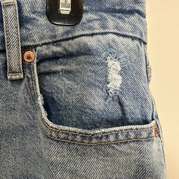 American Eagle 90's Bootcut Jeans Size 10 Short Split Hem Stretch - Picture 2 of 14